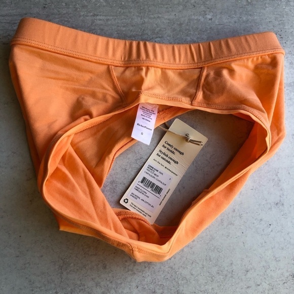 RicherPoorer Womens High Cut Brief Panty Mesh Sides Small Cantalope - Picture 6 of 11